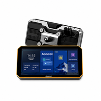 Écran de moto Aoocci C9 Pro Max 6 pouces, étanche IP67, sans fil, CarPlay, double caméra 1080P, Android Auto