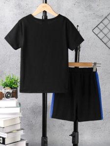 Chemises <span class=keywords><strong>de</strong></span> basketball d'été <span class=keywords><strong>Tenue</strong></span> pour garçons Short <span class=keywords><strong>de</strong></span> basketball Enfants Survêtement <span class=keywords><strong>Enfant</strong></span> 2Pcs Vêtements - Product Image 2