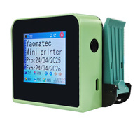 Imprimante jet d'encre portable mini YAOMATEC 12,7 mm pour codes QR, codes-barres, dates de production, dates d'expiration, logos et noms sur 4 lignes