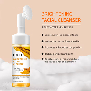 Produits de soin de la peau en profondeur OEM Brosse nettoyante pour le visage Nettoyant moussant pour le visage à la curcumine contre l'acné - Product Image 4