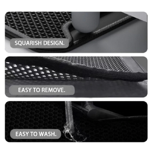 Petree <span class=keywords><strong>Double</strong></span> Couche PVC Litière pour Chat Tapis Antidérapant Sac à Merde pour Animaux de Compagnie Trappeur <span class=keywords><strong>Fond</strong></span> Litière pour Chat en Plastique Durable - Product Image 3