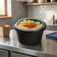 Boîte à lunch jetable de 60 oz, anti-effraction, micro-ondable, sans BPA, en PP de qualité alimentaire, pour pain et nouilles