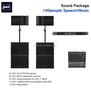 Pat 100 người âm thanh gói cho bài phát biểu/âm nhạc/bar/Touring duy nhất 15inch 2way fullrange Loa 18inch chuyên nghiệp loa siêu trầm - Product Image 6