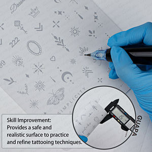 <span class=keywords><strong>Feuille</strong></span> d'entraînement au <span class=keywords><strong>tatouage</strong></span> en silicone réaliste Guapa Mini Fine Line Tattoo Latex, pour les doigts féminins, essentielle pour l'apprentissage du <span class=keywords><strong>tatouage</strong></span> - Product Image 6