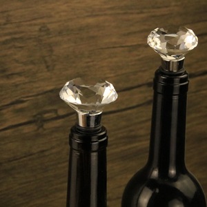 Crystal <b>Wine</b> <b>Stopper</b> White Cork Sealing Bottle <b>Stopper</b> Simple Style With Box - Product Image 3