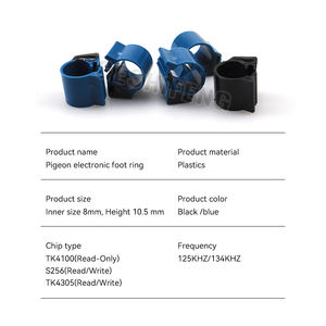 Uccello di piccione di pollo <span class=keywords><strong>RFID</strong></span> colorato etichette del piede anello per l'allevamento di pollame impermeabile antiurto colorato personalizzato - Product Image 2