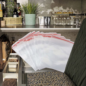 Wholesale Custom Logo Frosted Plastic <b>Bags</b> with Durable PE Zipper for <b>Clothing</b> Food & Household Product Packaging - Product Image 3