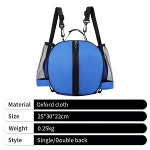 Sac de collection de ballons de basket-ball promotionnel bleu personnalisé, portable, pour le sport en plein air, avec logo - Product Image 4