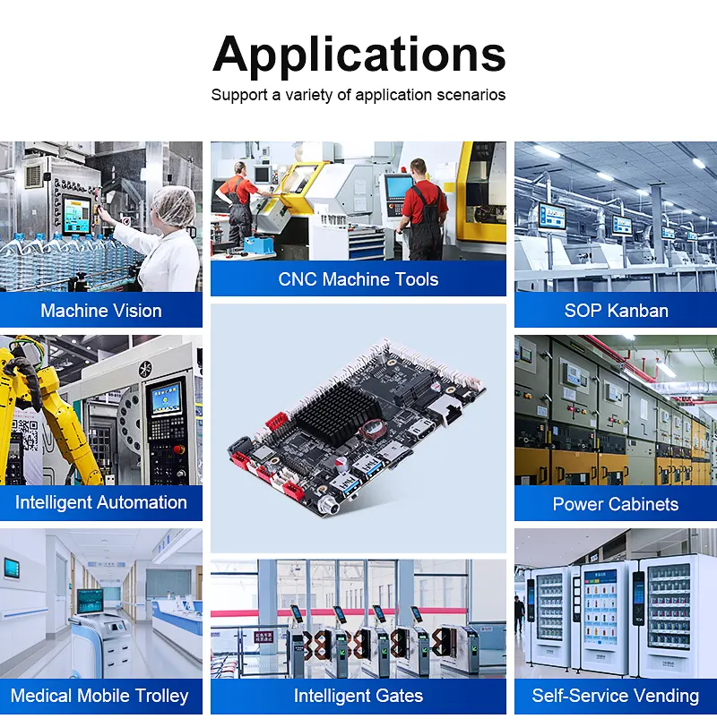 ARM Board Rockchip RK3568 RK3399 RK3588 четырехъядерный процессор 8-ядерный процессор 4G8G ОЗУ Android плата 4k 8K AI Mini-ITX Промышленные материнские платы SBC