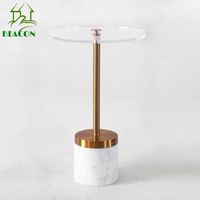 Vente en gros de meubles de maison, table à thé en acrylique classique de qualité supérieure, table basse design