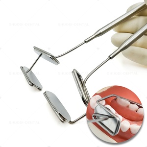 Separatore per Labbra e Guance Dentali, Divaricatori in Acciaio Inossidabile, Separatore Linguale, Isolatore per Lingua con Specchio Riflettente - Product Image 1