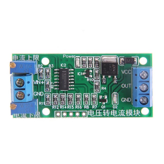 0-10v to 0-20MA Voltage to Current Signal Converter 0-2.5V3.3V5V10V15V24V to 4-20mA Transmitter