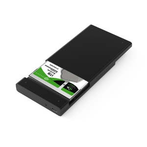 <strong>KINTEC</strong> Tool-Free USB-C 2.5" SATA HDD/SSD Enclosure with 10Gbps Speed Black - Product Image 3