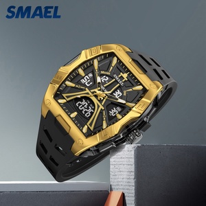 Reloj SMAEL 8131, Marca de Alta Gama, Estilo Deportivo de Lujo, Alarma Digital, Correa de Plástico, Resistente al Agua 50 Bar, Reloj de Cuarzo para Hombre - Product Image 3