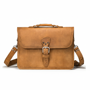 Maletín para ordenador portátil de cuero genuino 2024 en Stock, venta al por mayor, bolsas para ordenador portátil de cuero con estampado de alta calidad a precio barato - Product Image 1