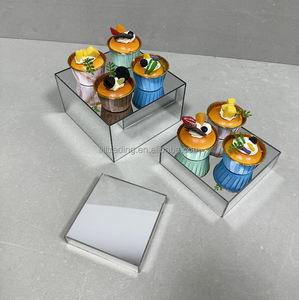 Cube Box pour <span class=keywords><strong>Buffett</strong></span> Dessert Cupcake Shop Store Comptoir Affichage Risers Affichage Commercial Dessert Stand De Desserts - Product Image 3