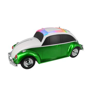 Modèle de voiture taxi rétro en gros pour enceinte sans fil avec lumières RVB colorées, cadeau en plastique pour fêtes et bureau à domicile