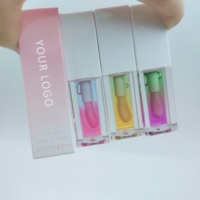 Gloss repulpant pour les lèvres mignon, double couleur, sérum teinté, marque privée, huile à lèvres changeante de couleur selon le pH