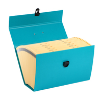 Organisateur de fichiers extensible portable, 19 pochettes avec poignée, index A-Z, boîte de rangement de documents, dossier accordéon pour le bureau