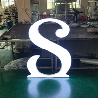 Enseigne lumineuse LED en acrylique étanche IP65, lettres en relief, personnalisable, en métal, acier inoxydable, transformateur inclus, pour usage en parc