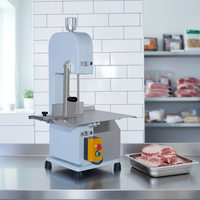 Nouvelle scie à os électrique en acier au carbone 220V pour restaurant, machine à découper la viande fraîche, processeur de désossage de l'agneau, réglable