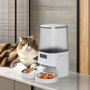 CITICITY 2-in-1 Portable Stainless Steel Plastic Dog <b>Feeder</b> Automatic Timed with Battery Charging & APP Control for Birds <b>Cats</b> - Product Image 3