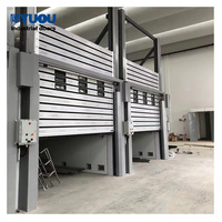 Puerta enrollable rápida vertical rápida de alta velocidad con aislamiento de aluminio espiral automático industrial