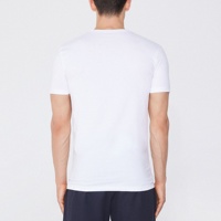 T-shirt Homme de Haute Qualité en Coton Stretch 100% Léger Coupe Slim Col en V