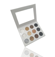 Miss rose — Palette d'ombre à paupières, nuancier de maquillage, pour ombre à paupières, étiquette privée, à faire soi-même, 12 couleurs