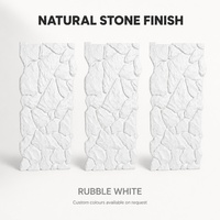 Panneau mural en pierre artificielle PU écologique, imperméable et ignifuge pour la décoration intérieure et les projets de bâtiments commerciaux (vente en gros)