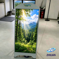 Layar LED Mobile P2 Indoor/Outdoor dengan Roda, Efek Visual Digital yang Menarik Perhatian, Meningkatkan Iklan Toko di Luar Ruangan