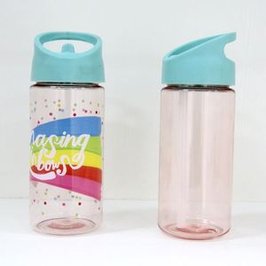 Botella de Agua de Plástico Personalizada para Niños, Libre de BPA, con Pajita - Product Image 5