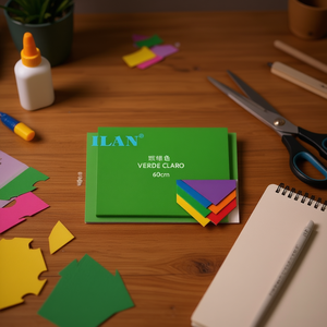 Foglio di Schiuma EVA ILAN 60x40cm Verde Chiaro Materiale per Artigianato - Product Image 3