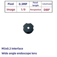 Caméra USB grand angle M3, petit objectif, longueur focale 1,25 mm, tête d'objectif d'endoscope