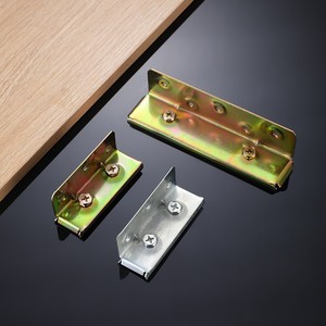 Conector de Muebles Eiki Hardware de Hierro Electrochapado Estampado de 2.0mm de Grosor, 153x37mm, para Montaje de Camas de Madera - Product Image 1