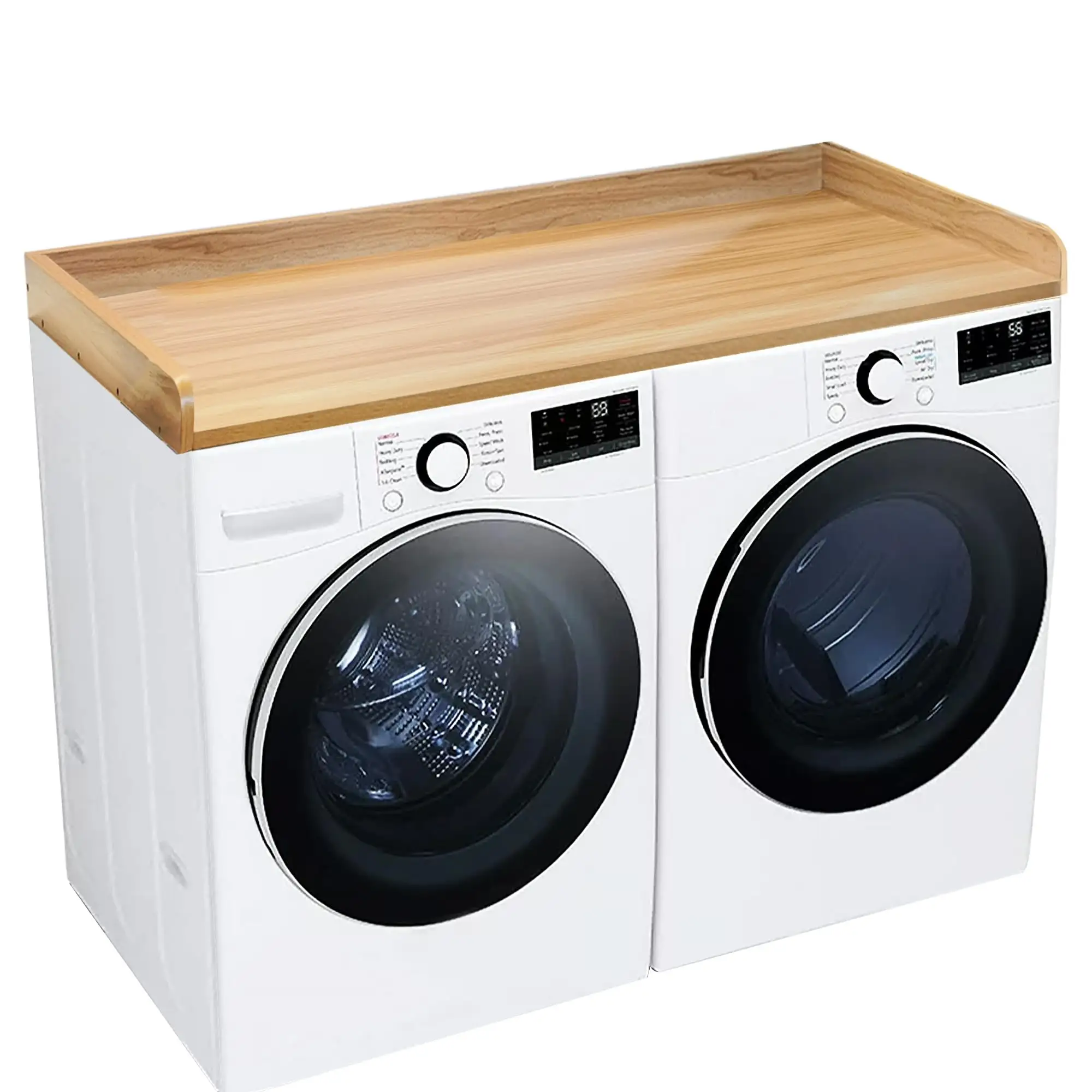 ウッドバニティトップ洗濯機と乾燥機カウンタートップランドリーカウンタートップウッドウォッシャーと乾燥機トッパー洗濯機棚洗濯機トレイ