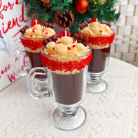 Weihnachts-Gelwachskerze Neuartig Geformte Duftkerze Weihnachtsbaum-Thema Sojawachskerze für Heimdekoration Festtagsgeschenk