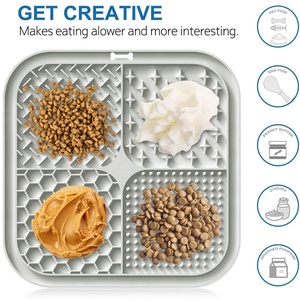 Custom Non-Slip Dogs Licking <b>Mat</b> with Suction Cups Premium Slow Feeder Peanut Butter Lick Pads - Product Image 2