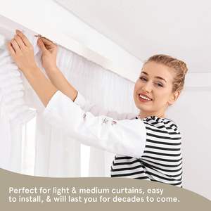 Крючки для планеров подходят для драпировки нейлоновых петель, крючки для рельсовых направляющих и петли для оконных штор, дверных занавесок. - Product Image 2