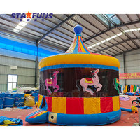 Carrousel gonflable Bounce House Commercial Gonflable Bouncer Outdoor Fun Jumping Bouncy Castle pour la location de matériel de fête