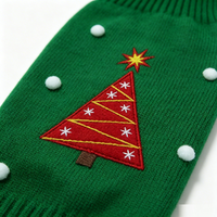 Pull tricoté personnalisé pour chien, tailles XXS à XXXL, avec motif imprimé animal, col roulé, idéal pour les tenues de Noël et de fêtes