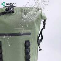 Sac à dos étanche 420D TPU avec fermeture roll-top et ceinture à coussin d'air, capacité 20-36L, pour activités de plein air, voyages, randonnée, camping