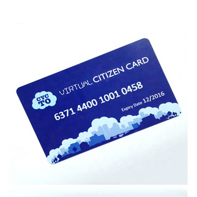 Good Encryption Custom Printing PET PVC Contactless CPU Cards for EV1 2K RFID Smart Card Waterproof Weatherproof 13.56MHz