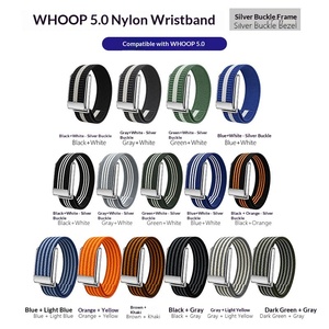 Bracelet léger et respirant Upro pour Whoop 5.0, 25 mm, élastique, avec boucle à crochet, compatible avec les bracelets Whoop, en nylon. - Product Image 2