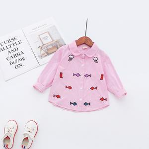 Los Mejores Productos para Niñas: Camisas Casuales Blancas Bordadas <span class=keywords><strong>de</strong></span> Algodón con Sudadera para Niñas - Product Image 3