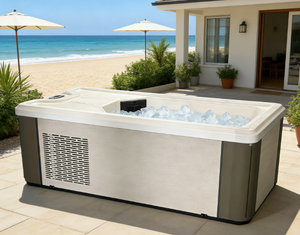 Baignoires de récupération Vanace en acrylique blanc avec refroidisseur et éclairage LED pour une récupération corporelle complète - Product Image 1