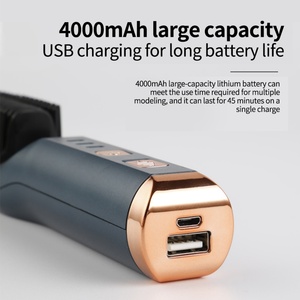 Lisseur de cheveux sans fil, fer à friser avec peigne, cadeau créatif pour homme et femme - Product Image 3