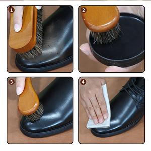Daan Professional Rapid Shine 6pcs <strong>Shoe</strong> Care Collection with Customizable Tin <strong>Polishes</strong> and Real Horsehair Brushes - Product Image 5