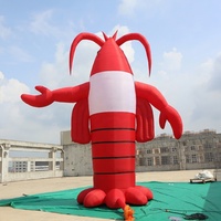 Homard Gonflable Géant d'Extérieur pour Publicité, Mascotte Publicitaire, 1 MOQ, Durable, Étanche, Résistant au Vent, 10-12 pieds, Alimenté Électriquement, Marque
