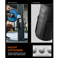 Life Magnetic Gymtas voor Heren, Tumbler Draagtas voor 20oz & 40oz Waterflessen met Trekkoord Telefoonvak D-Ring Riempje